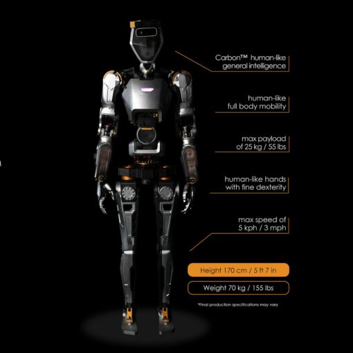 Robot humanoïde Mobilité Autonome Intelligent SANCTUARY AI PHEONIX