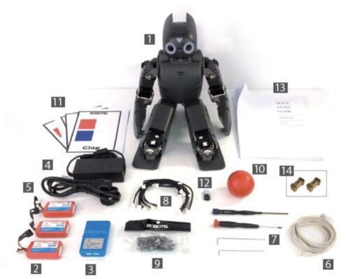 Robot humanoïde mouvement flexible plate-forme open source DARWIN-OP Robotis