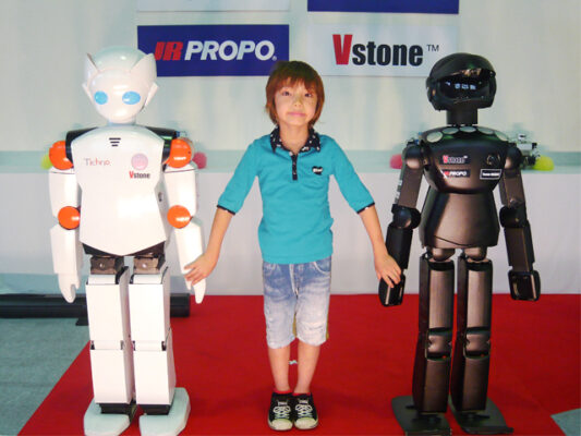 Robot humanoïde bipède modules personnalisable Tichno VStone 