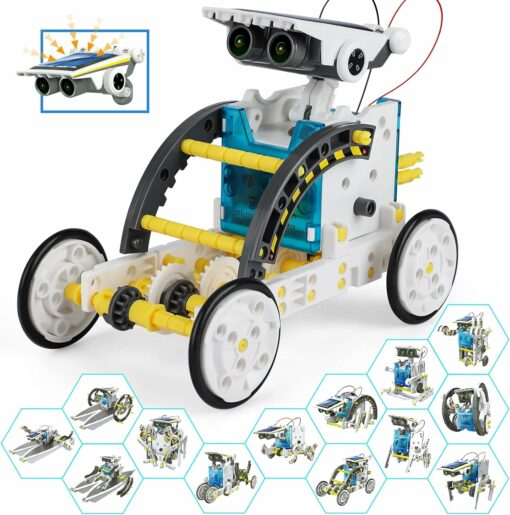 Robot Jouet éducatif Solaire, 13 en 1 construction Voiture