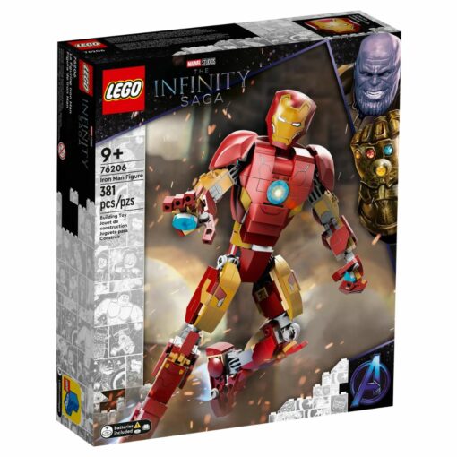 Robot Construction Figurine Articulée Iron Man Marvel Lego