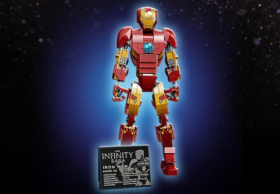 Robot Construction Figurine Articulée Iron Man Marvel Lego