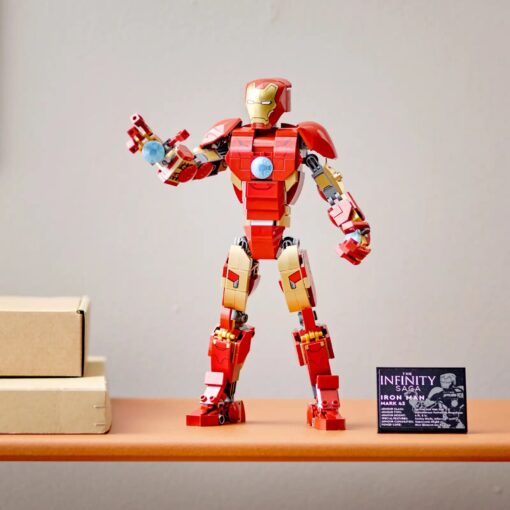 Robot Construction Figurine Articulée Iron Man Marvel Lego