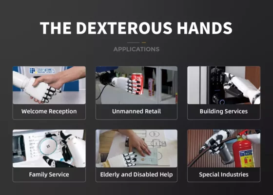 Robot humanoïde programmation ROS Main The Dexterous Hands Inspire  